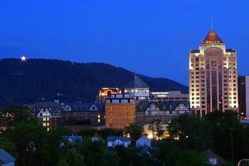 Roanoke at night